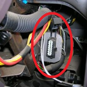 Renault master MK1 ODB EOBD diagnostic programming socket location